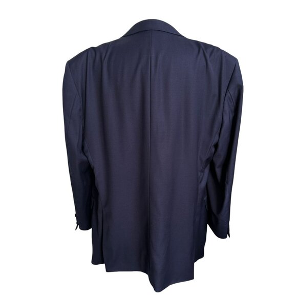 Peter Millar 48T Navy Mens Blazer Jacket 100% Wool Two-Button Classic Fit - Picture 3 of 12